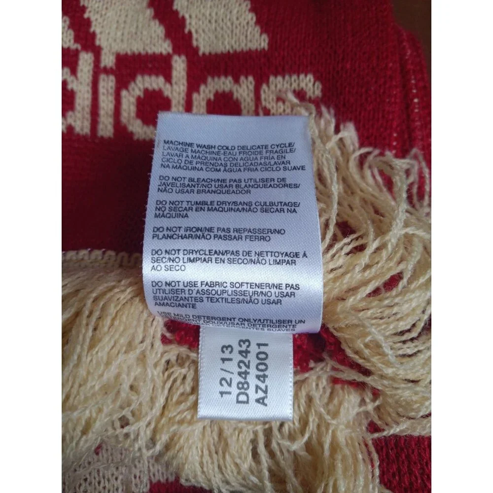 Spain Soccer Adidas Red Gold Scarf Bufanda Football España La Roja FIFA WC 2010